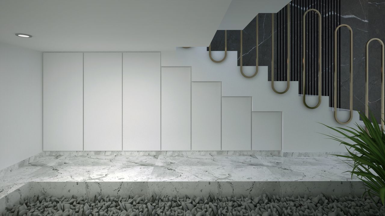 Architectural staircase and spatial layout design